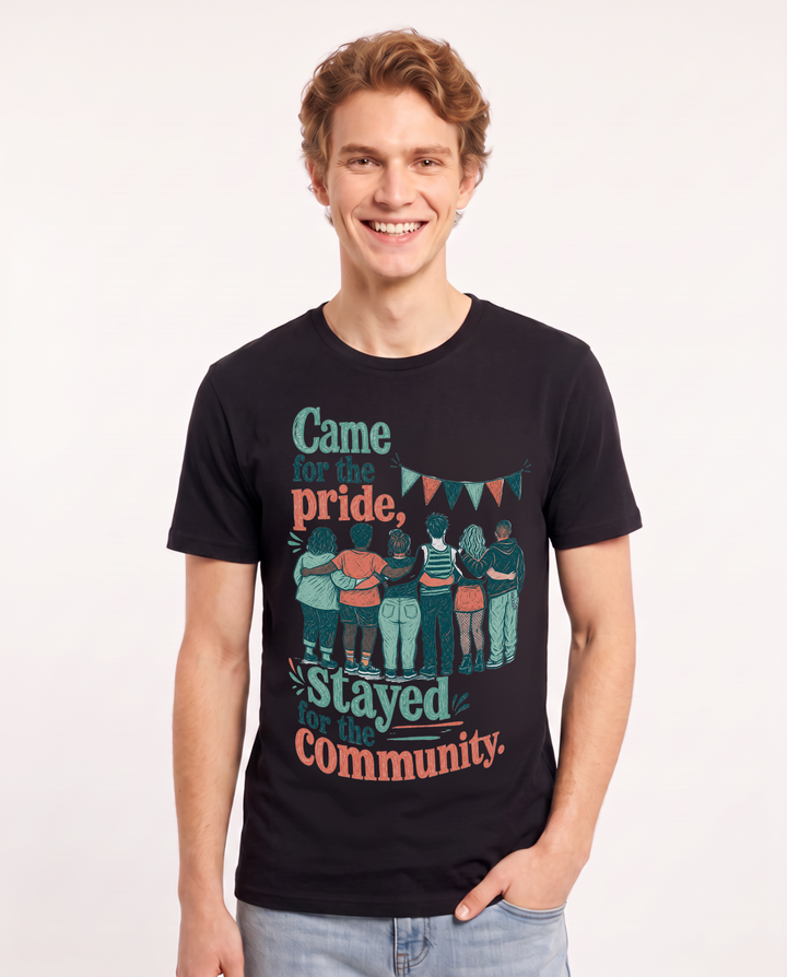Pride Black T-Shirt for Men – Everyday Expression Graphic Tee product image 3
