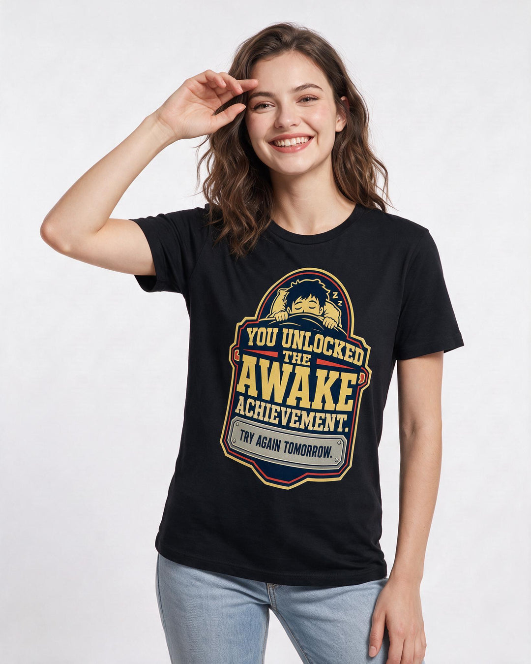 Gaming Black T-Shirt for Women – Game Night Graphic Tee product image 1