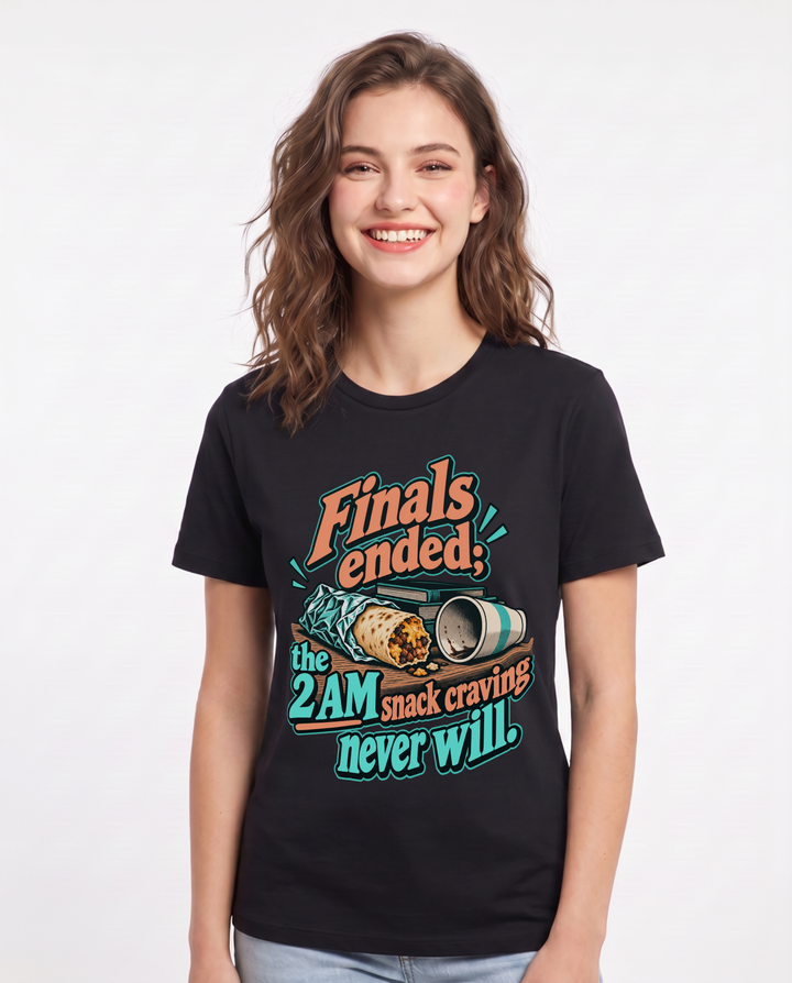 Graduation Black T-Shirt for Women – Everyday Expression Graphic Tee product image 3