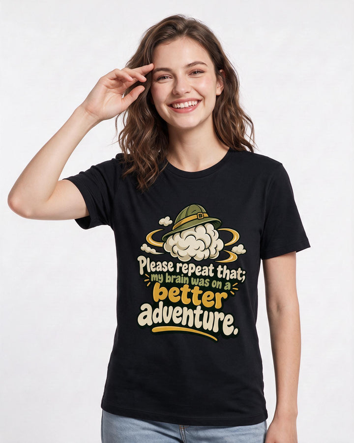 Neurodiversity Black T-Shirt for Women – Everyday Expression Graphic Tee product image 1