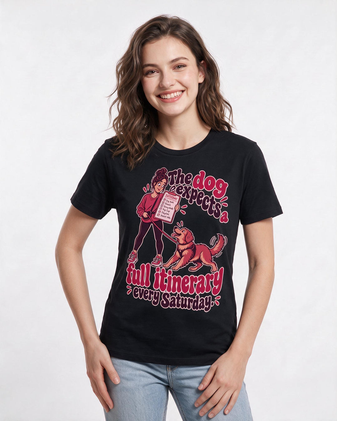 Cat Lover Black T-Shirt for Women – Everyday Expression Graphic Tee product image 1
