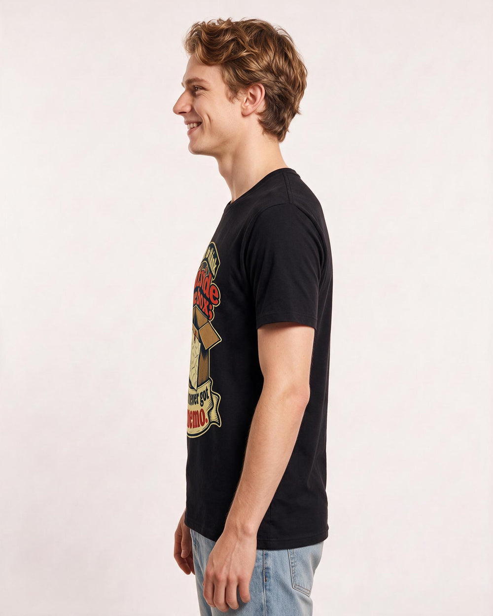 Neurodiversity Black T-Shirt for Men – Everyday Expression Graphic Tee product image 2