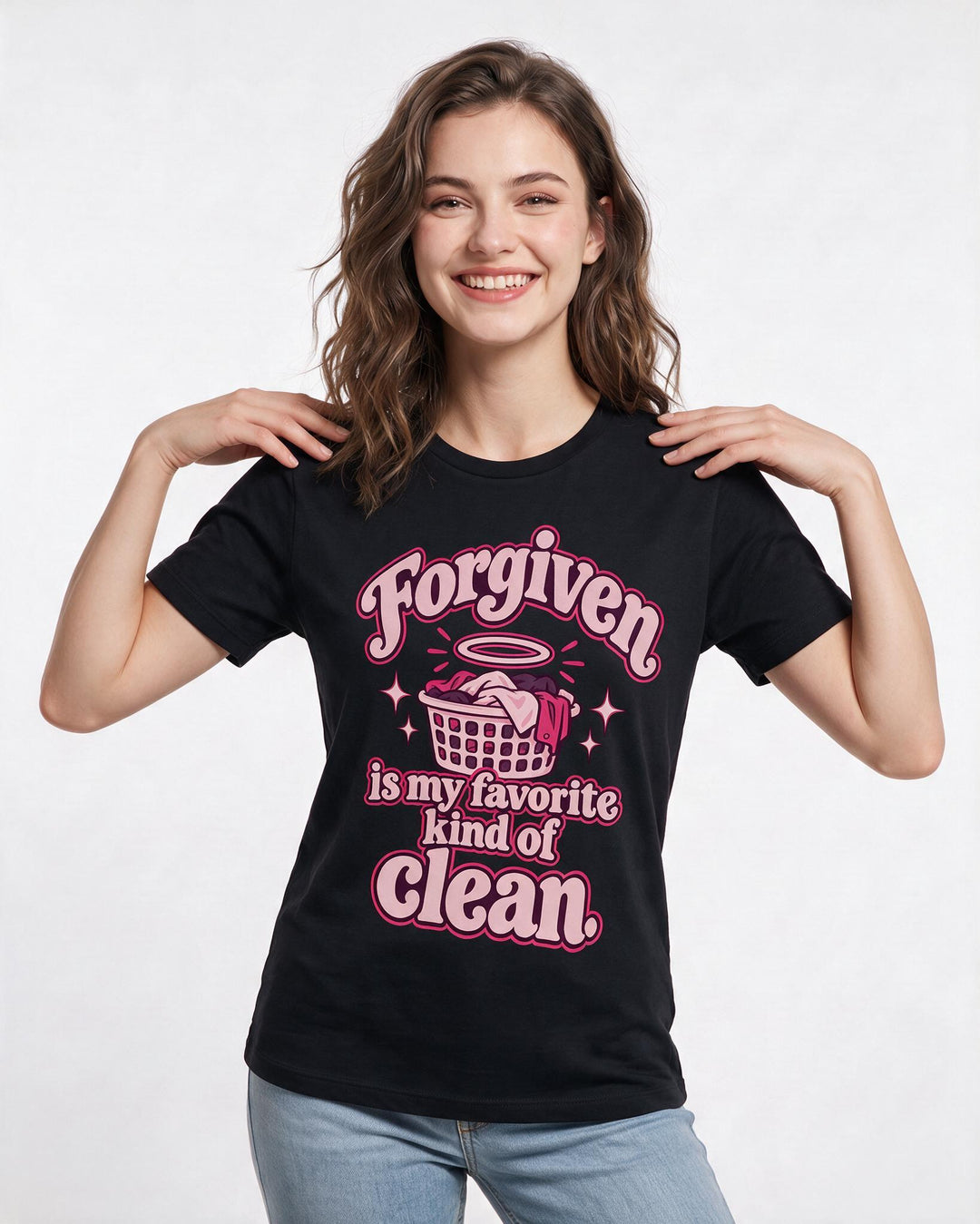 Christian Faith Black T-Shirt for Women – Everyday Expression Graphic Tee product image 1