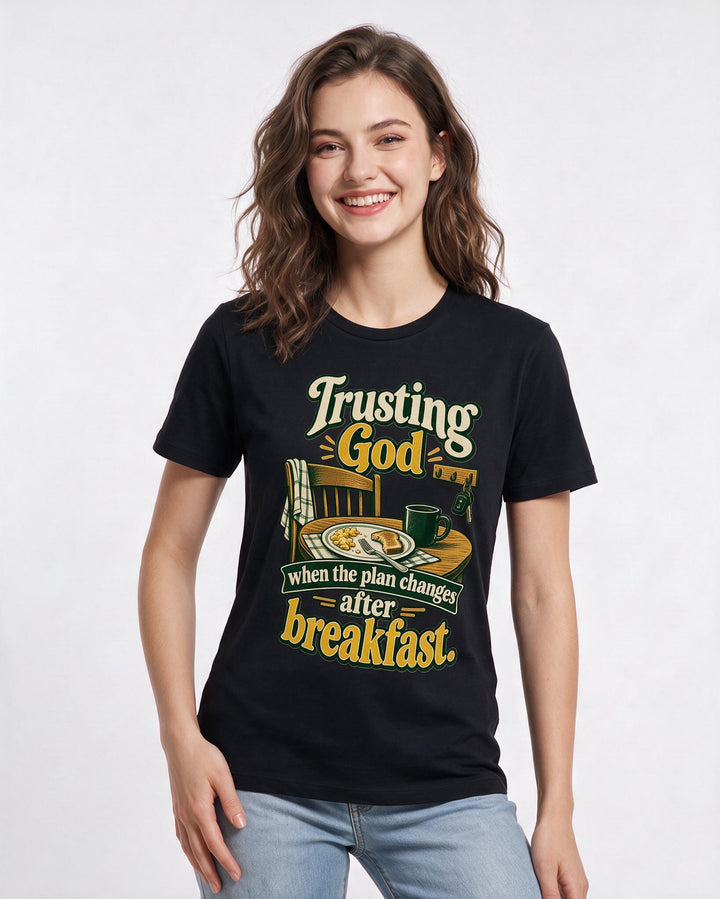 Christian Faith Black T-Shirt for Women – Everyday Expression Graphic Tee product image 1