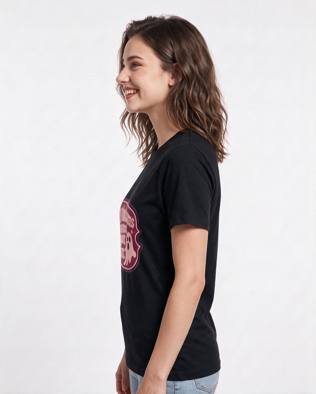Halloween Women's Black T-Shirt - My phantoms are my most frequent product image 2