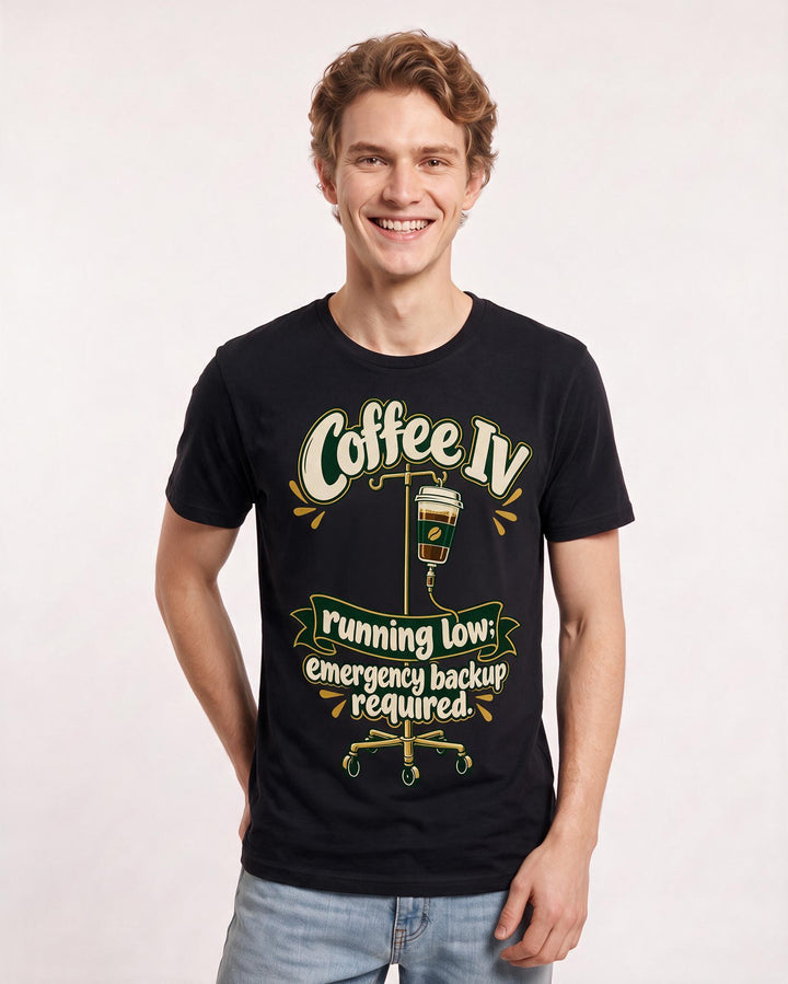 Nurse Black T-Shirt for Men – Nursing Life Graphic Tee product image 1