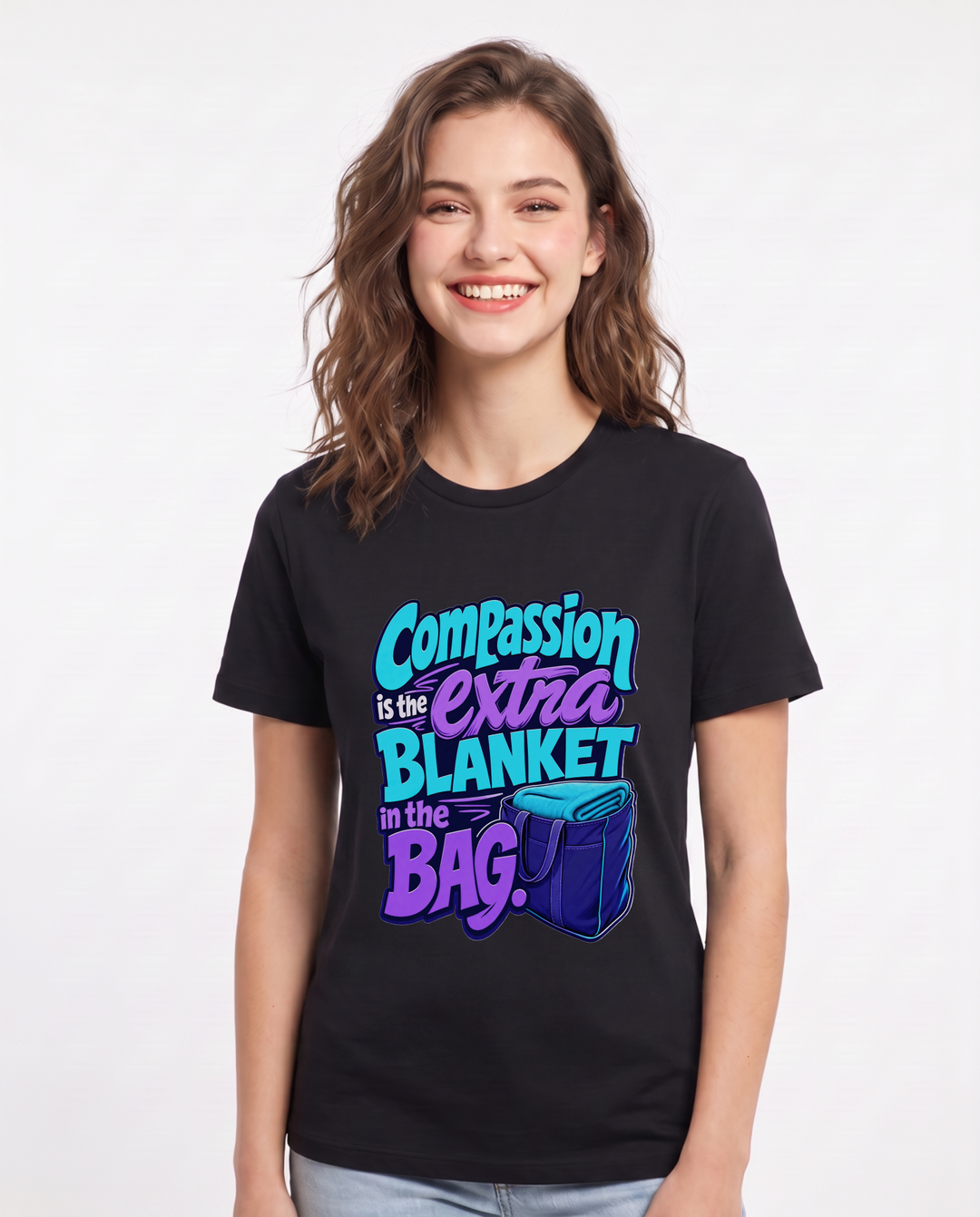 Nurse Black T-Shirt for Women – Nursing Life Graphic Tee product image 1
