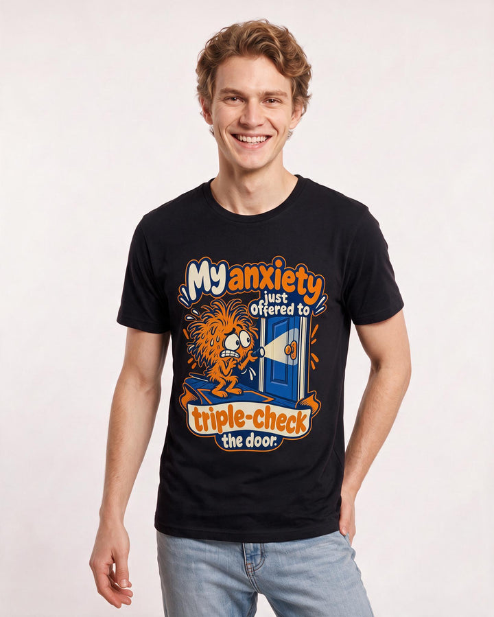 Meme Black T-Shirt for Men – Everyday Expression Graphic Tee product image 1