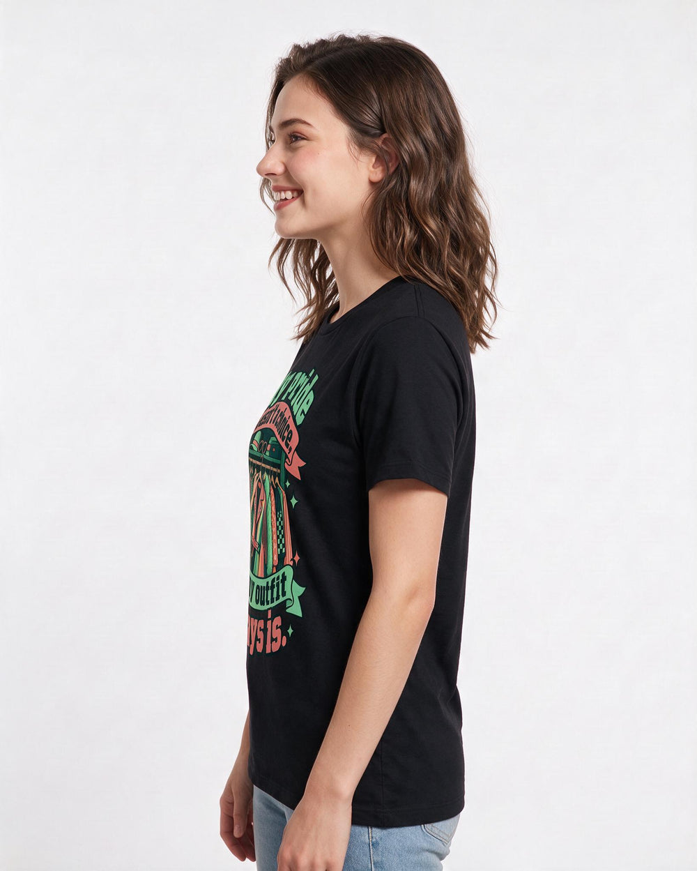 Pride Black T-Shirt for Women – Everyday Expression Graphic Tee product image 2
