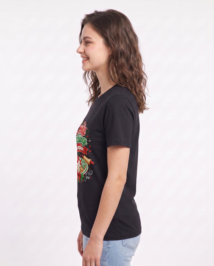 Cookie Exchange Champion Women's Black T-Shirt product image 3