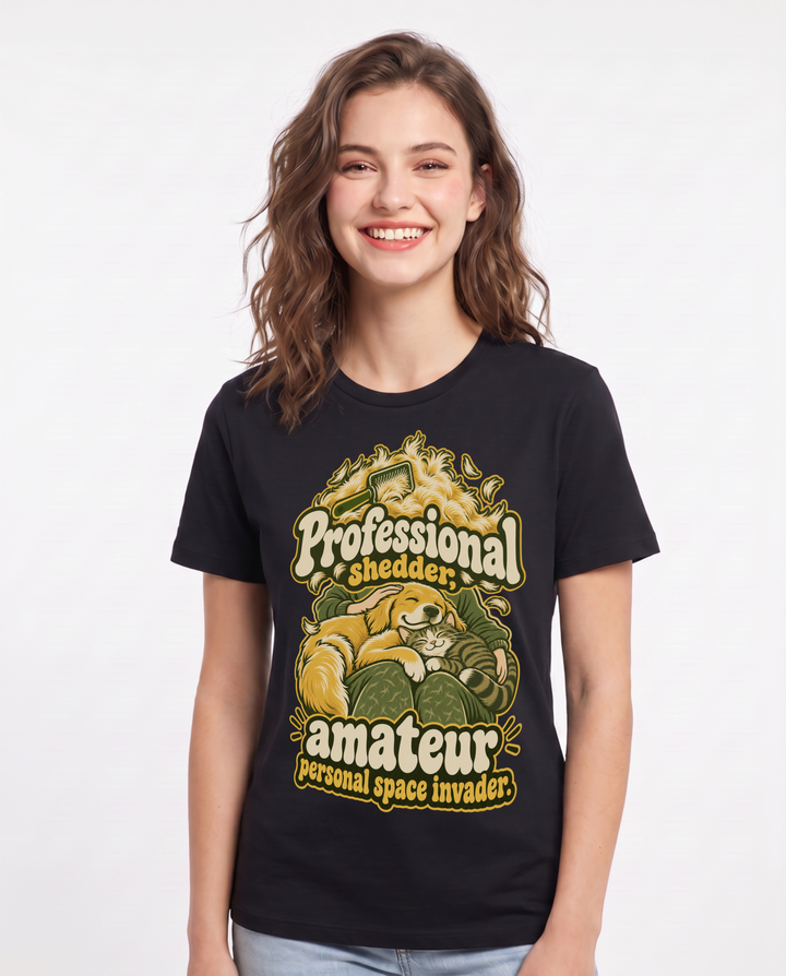 Pet Lover Black T-Shirt for Women – Everyday Expression Graphic Tee product image 3
