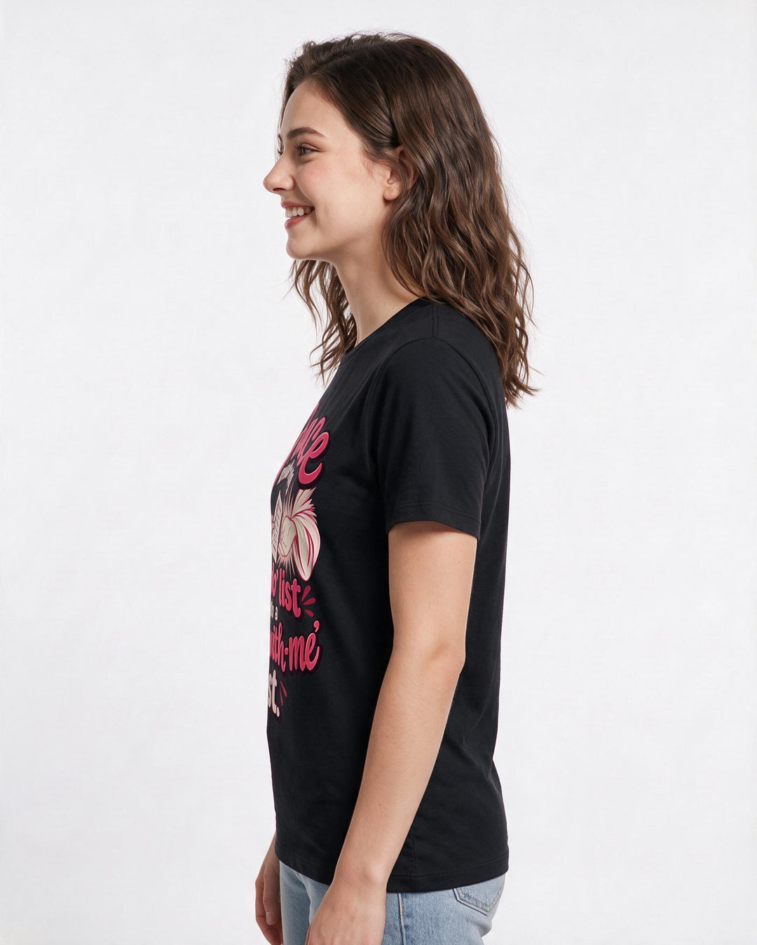 Christian Faith Black T-Shirt for Women – Everyday Expression Graphic Tee product image 2