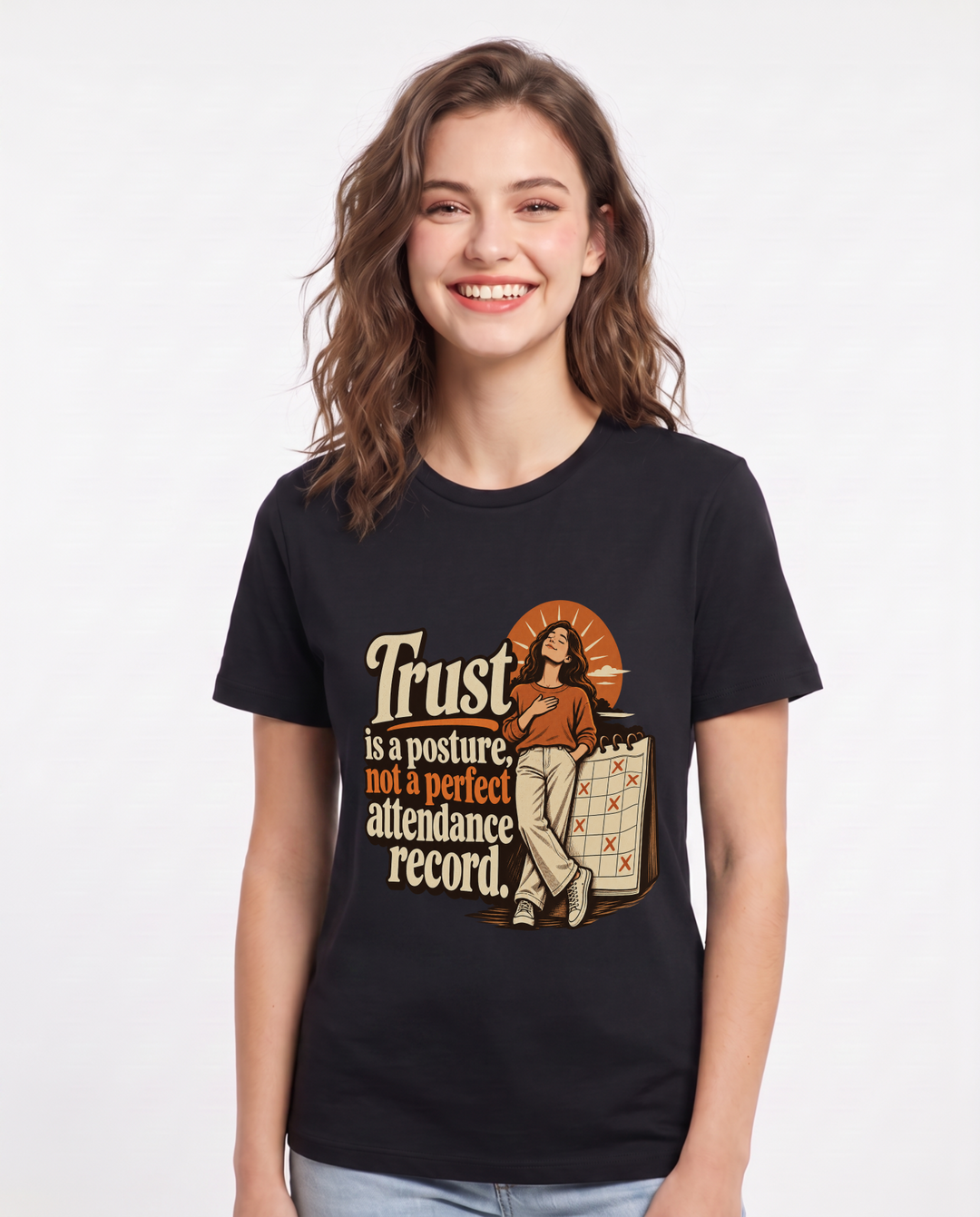 Christian Faith Black T-Shirt for Women – Everyday Expression Graphic Tee product image 3