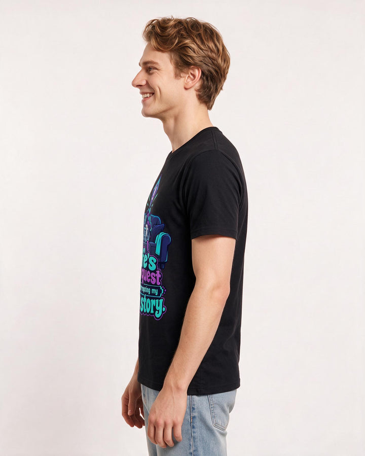 Gaming Black T-Shirt for Men – Game Night Graphic Tee product image 2