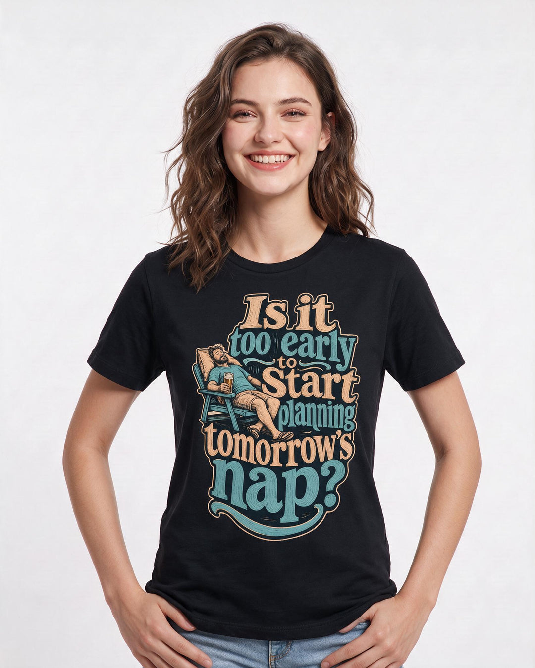 Beer Black T-Shirt for Women – Everyday Expression Graphic Tee product image 1