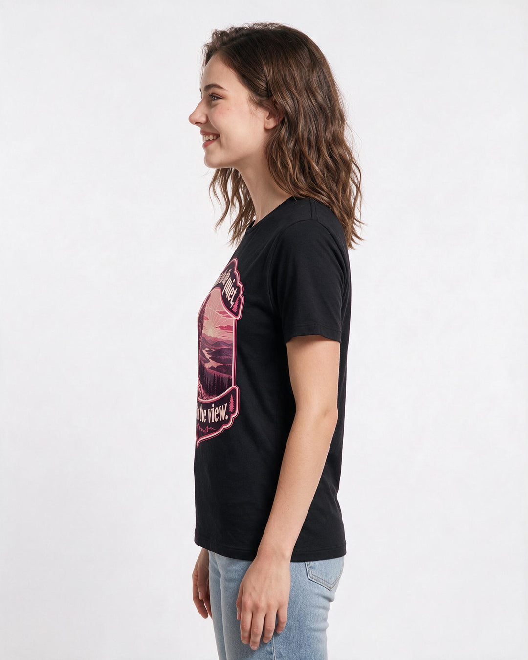 Hunting Black T-Shirt for Women – Everyday Expression Graphic Tee product image 2