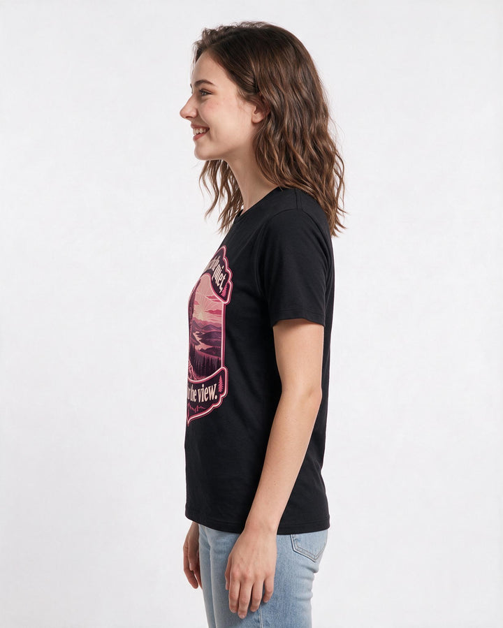 Hunting Black T-Shirt for Women – Everyday Expression Graphic Tee product image 2