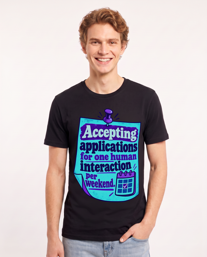 Meme Black T-Shirt for Men – Everyday Expression Graphic Tee product image 3