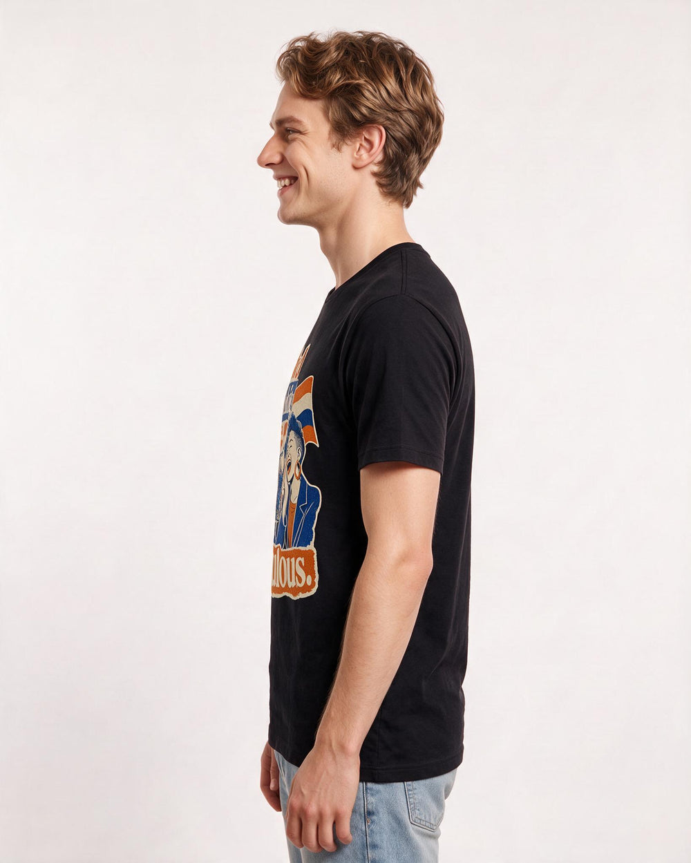 Pride Men's Black T-Shirt – I tried shrinking once; it looked ridiculous. product image 2