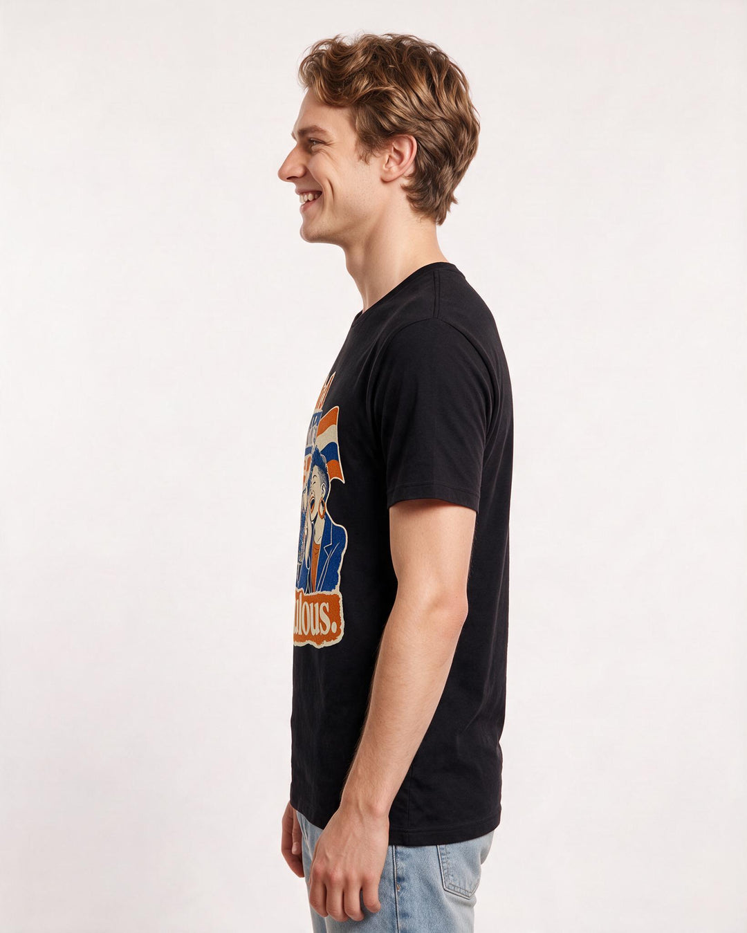 Pride Men's Black T-Shirt – I tried shrinking once; it looked ridiculous. product image 2