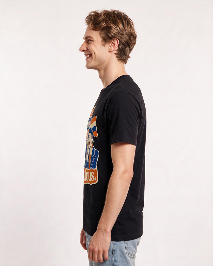 Pride Men's Black T-Shirt – I tried shrinking once; it looked ridiculous. product image 2