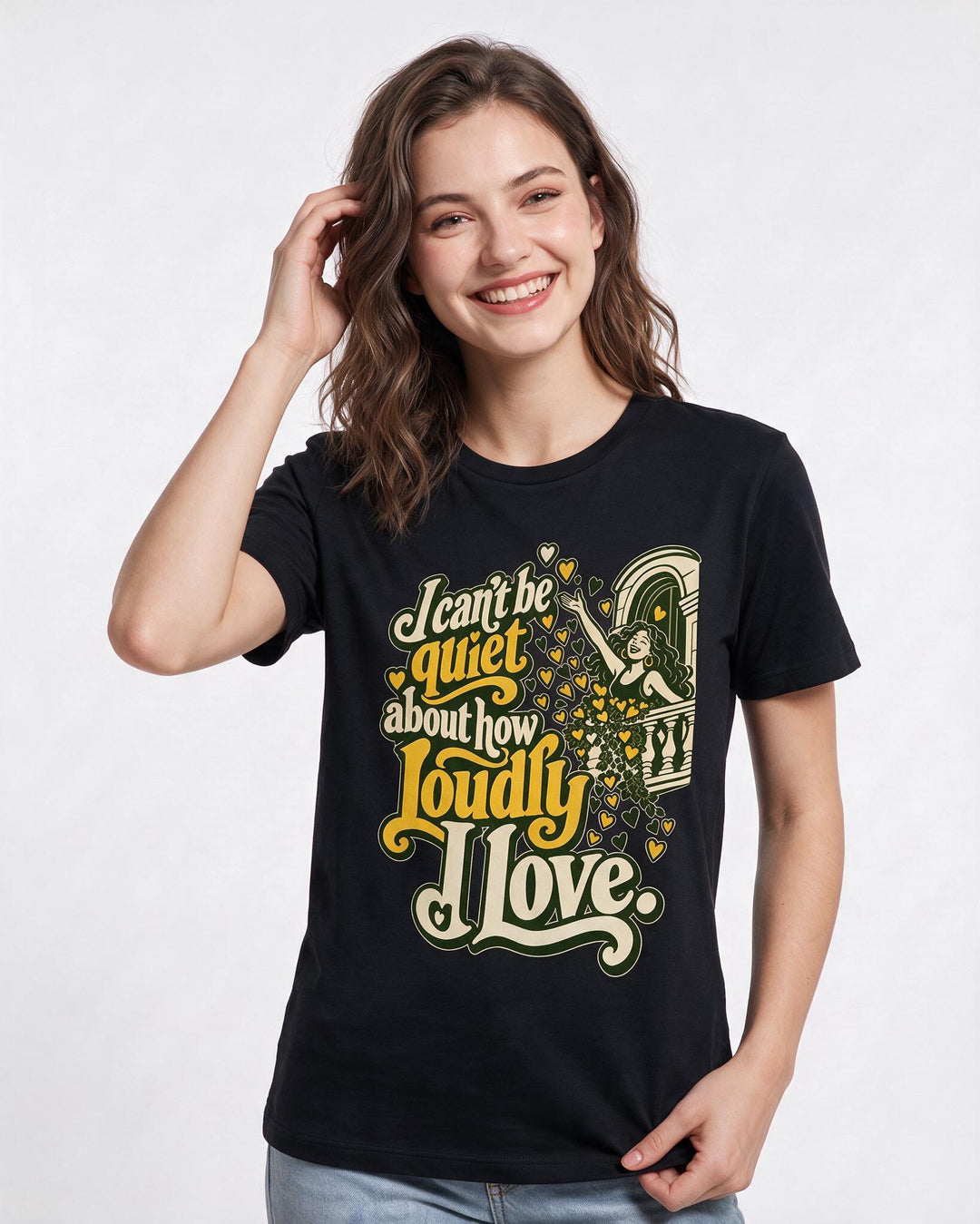 Pride Black T-Shirt for Women – Everyday Expression Graphic Tee product image 1