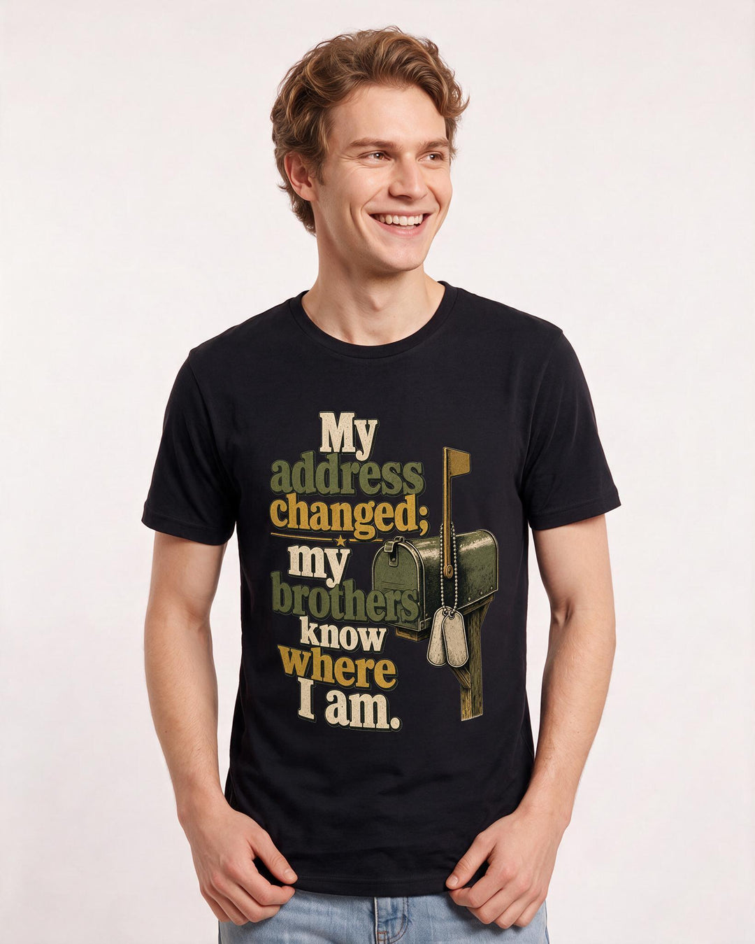 Veteran Black T-Shirt for Men – Everyday Expression Graphic Tee product image 1