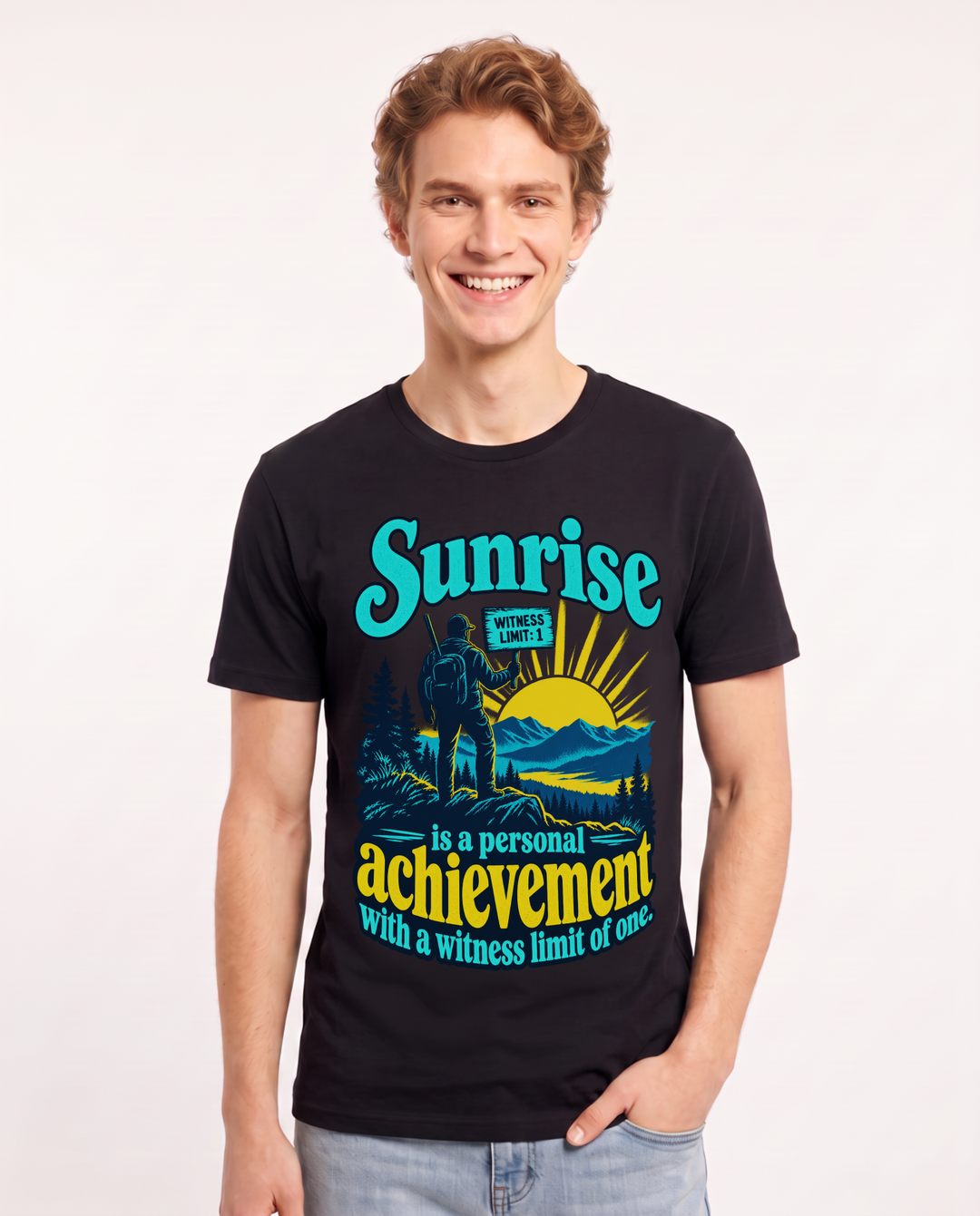 Hunting Black T-Shirt for Men – Everyday Expression Graphic Tee product image 3
