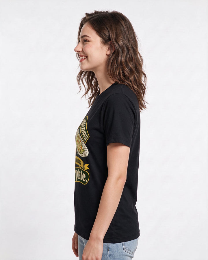 Patriotic Black T-Shirt for Women – Everyday Expression Graphic Tee product image 2