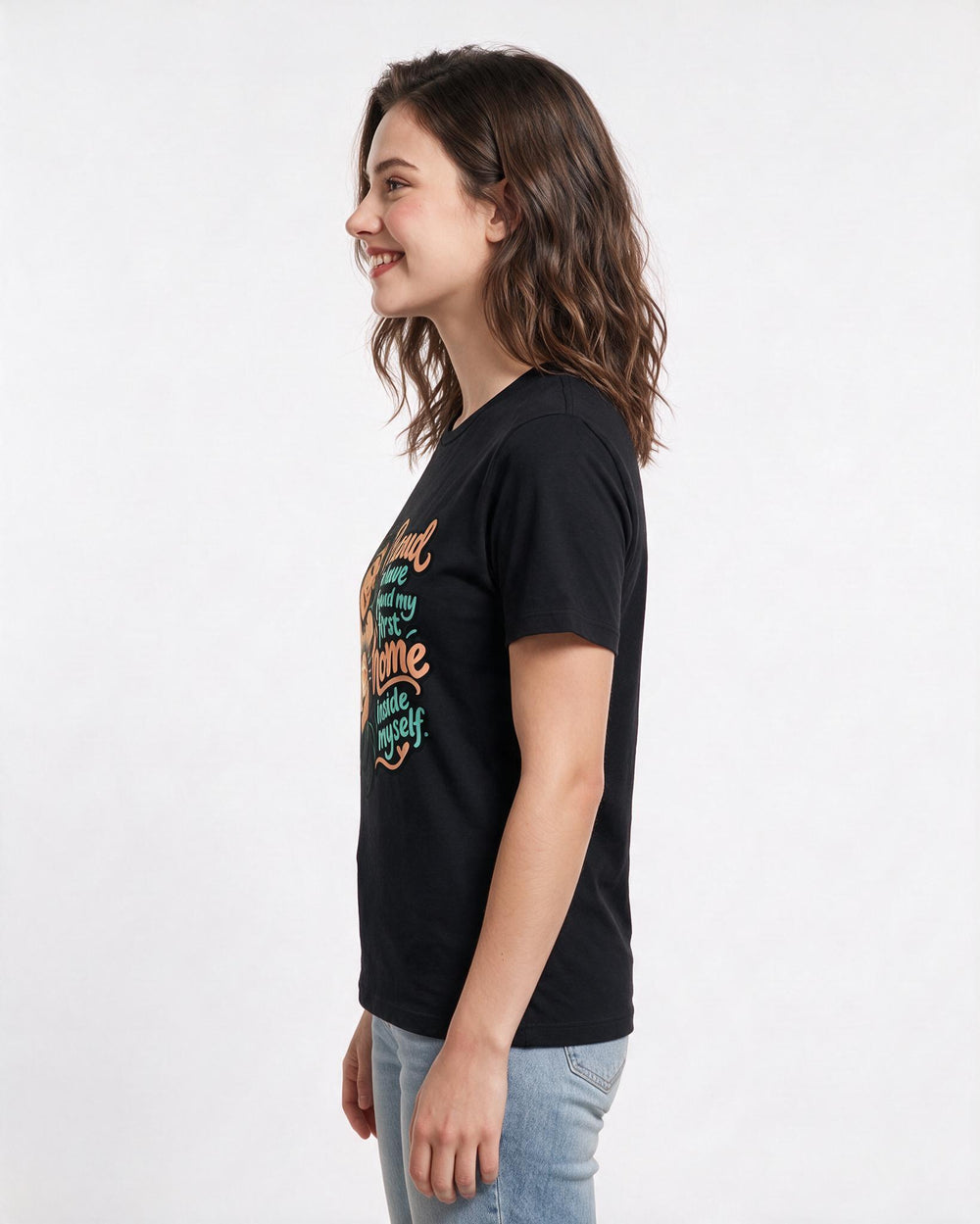 Pride Black T-Shirt for Women – Everyday Expression Graphic Tee product image 2