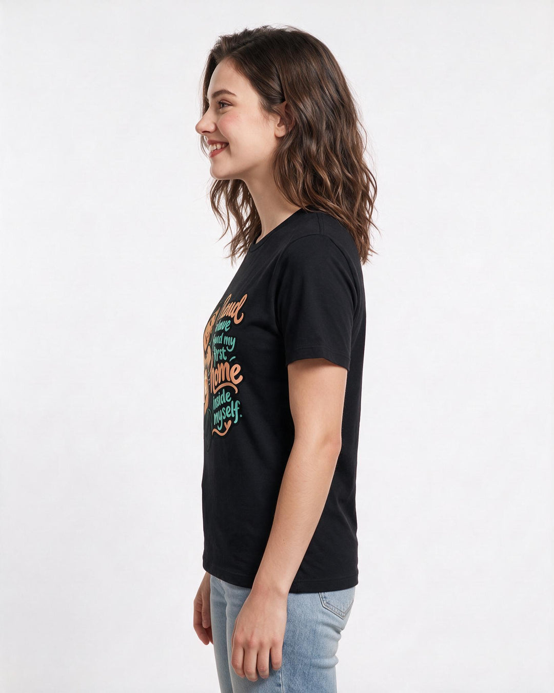 Pride Black T-Shirt for Women – Everyday Expression Graphic Tee product image 2