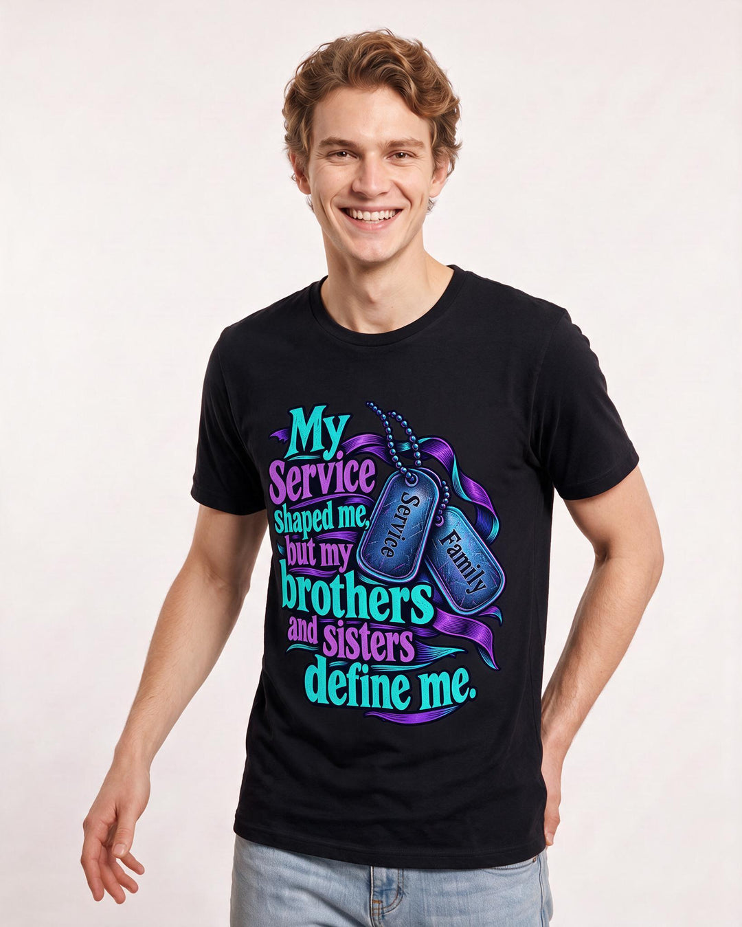 Veteran Black T-Shirt for Men – Everyday Expression Graphic Tee product image 1
