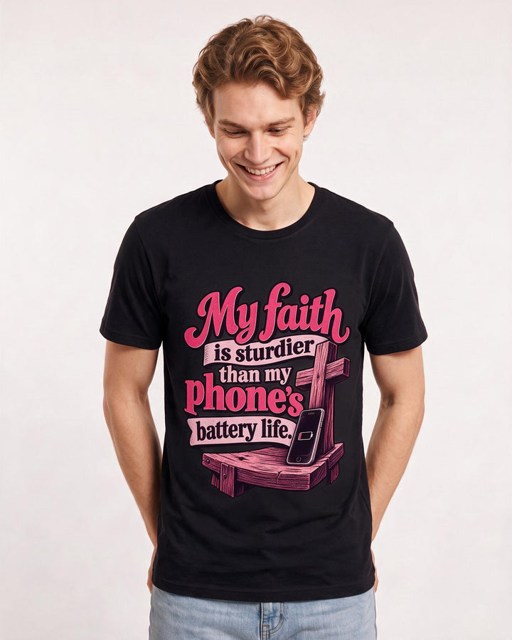 Christian Faith Black T-Shirt for Men – Everyday Expression Graphic Tee product image 1