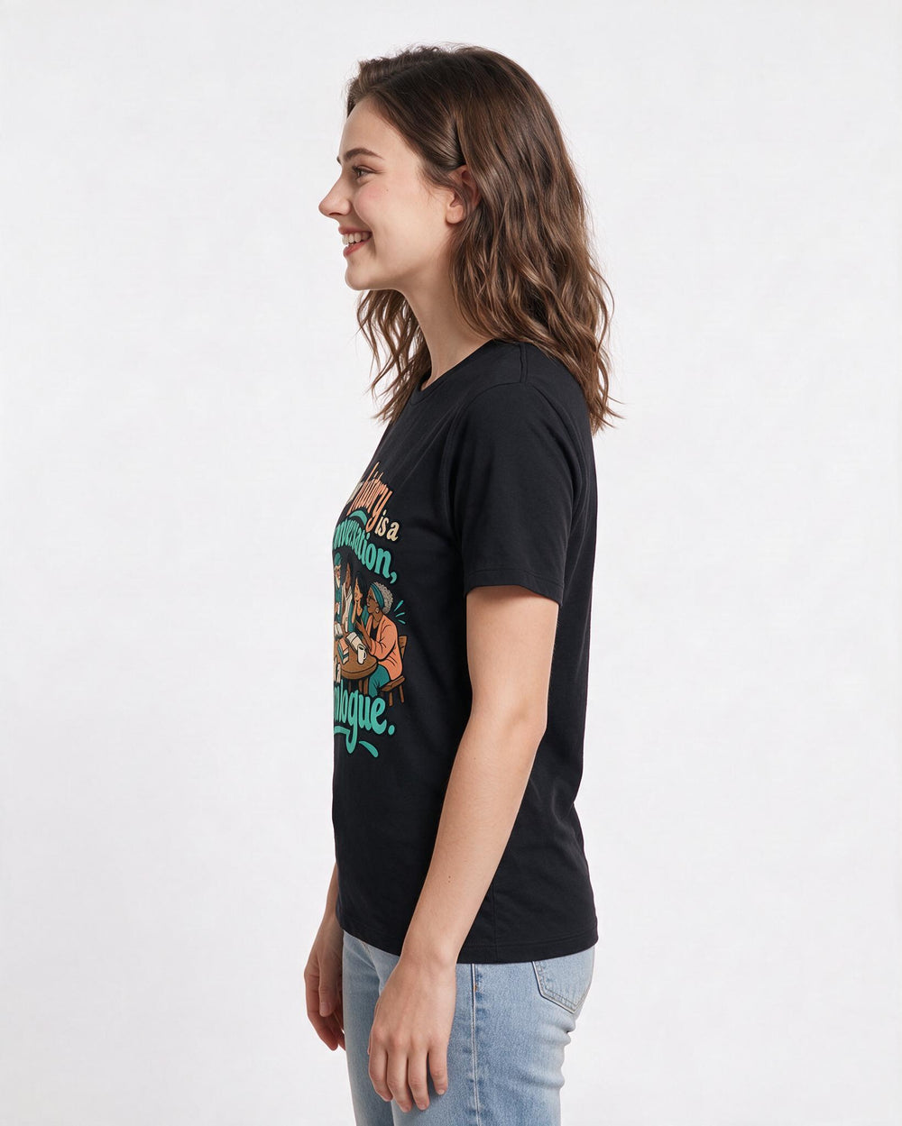Patriotic Black T-Shirt for Women – Everyday Expression Graphic Tee product image 2