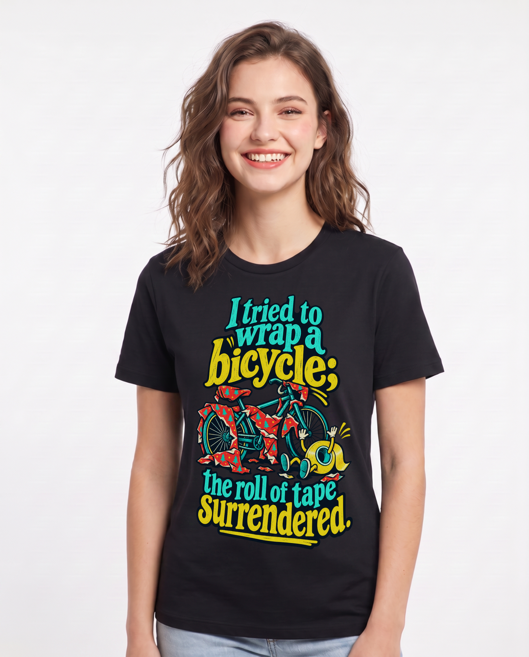 Christmas Black T-Shirt for Women – Holiday Theme Graphic Tee product image 3
