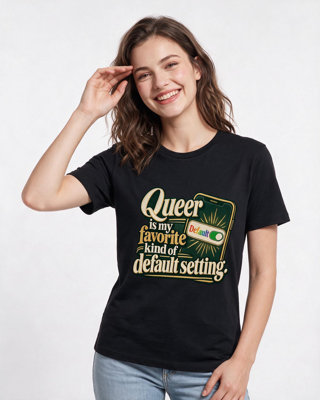 Pride Black T-Shirt for Women – Everyday Expression Graphic Tee product image 1