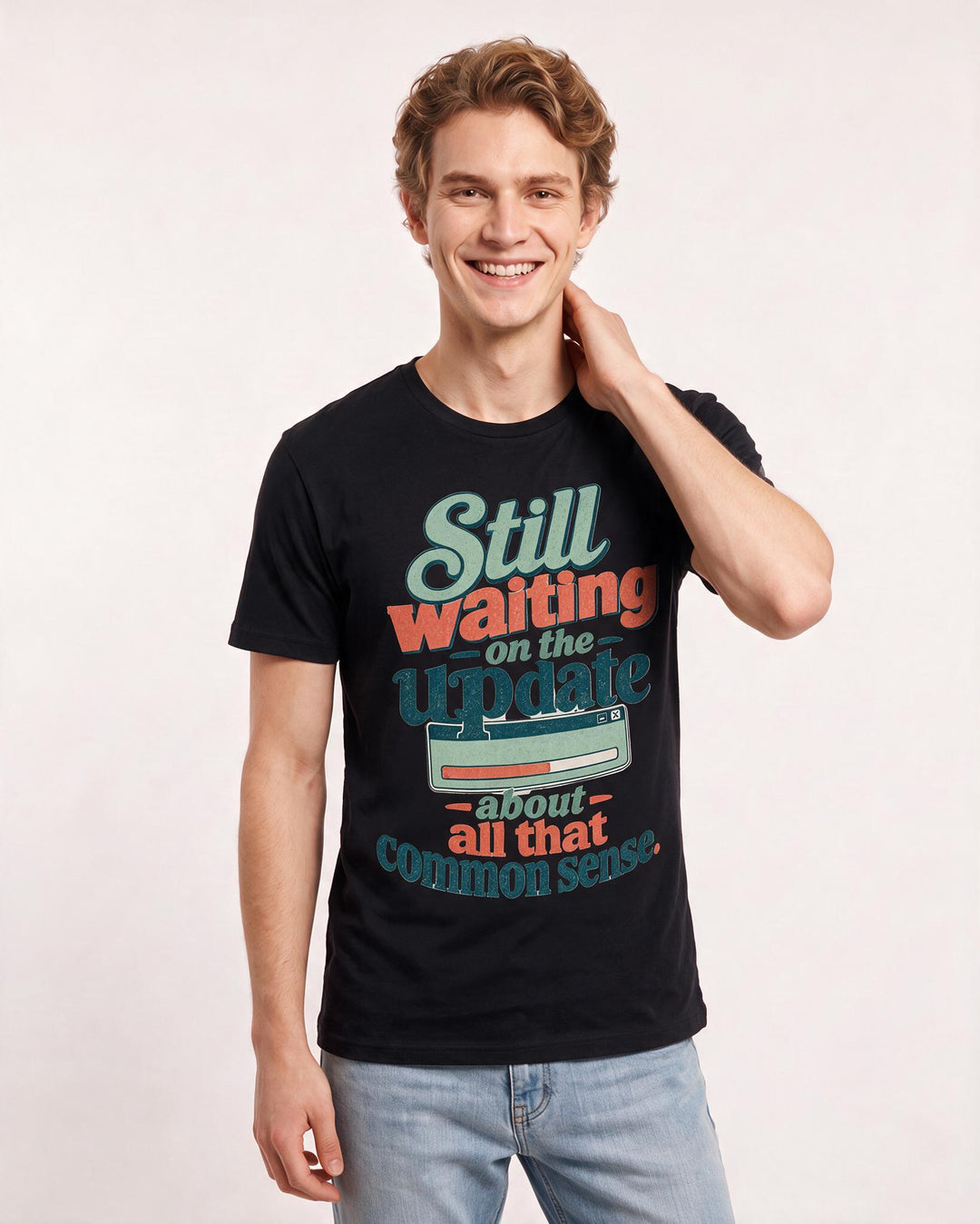 Political Statement Black T-Shirt for Men – Everyday Expression Graphic Tee product image 1