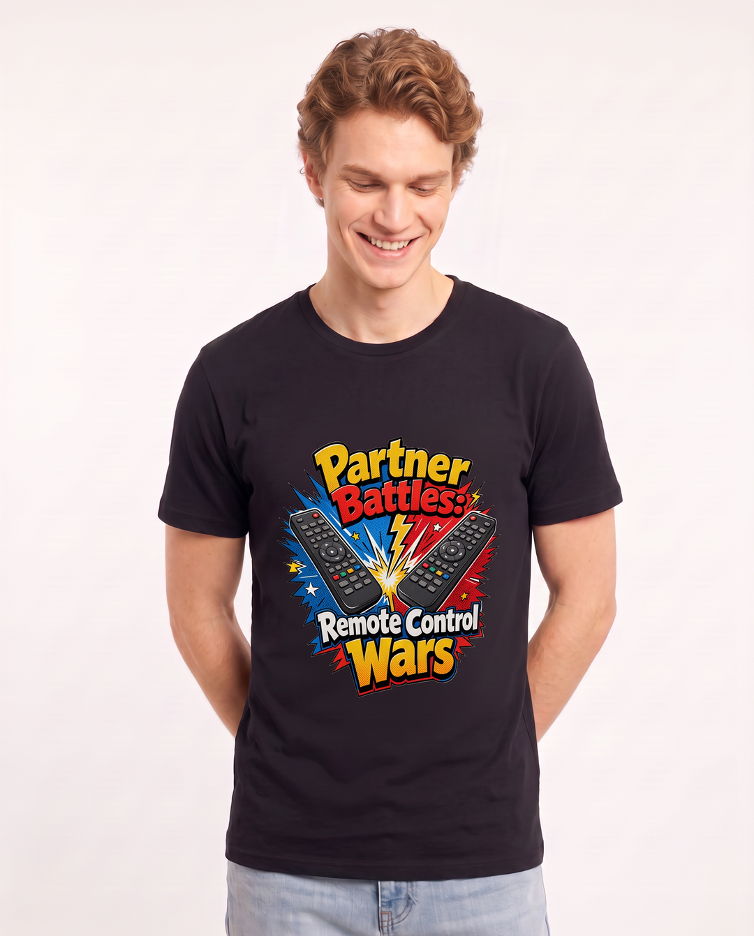 Partner Battles: Remote Control Wars Men's Black T-Shirt product image 1