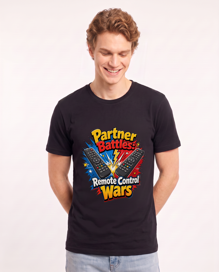 Partner Battles: Remote Control Wars Men's Black T-Shirt product image 1