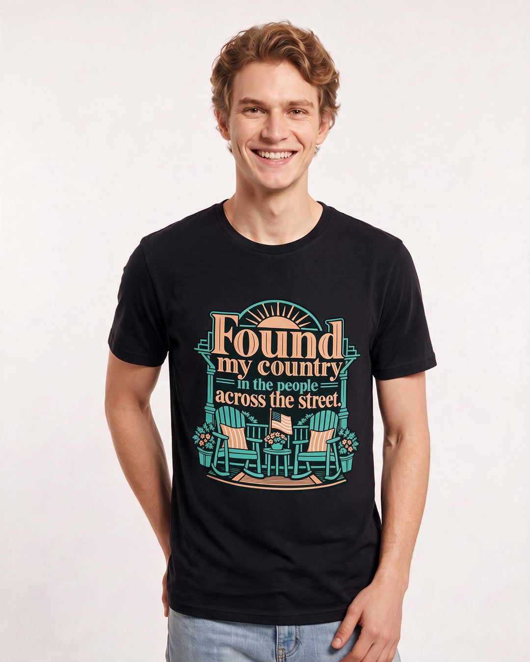Patriotic Black T-Shirt for Men – Everyday Expression Graphic Tee product image 1