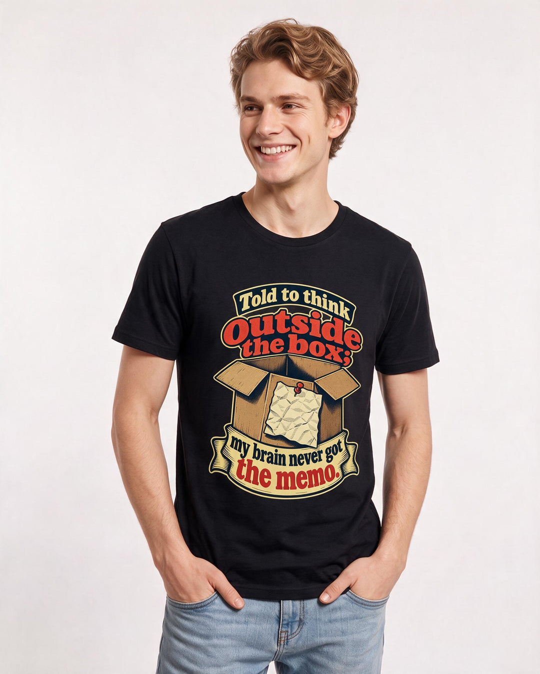 Neurodiversity Black T-Shirt for Men – Everyday Expression Graphic Tee product image 1