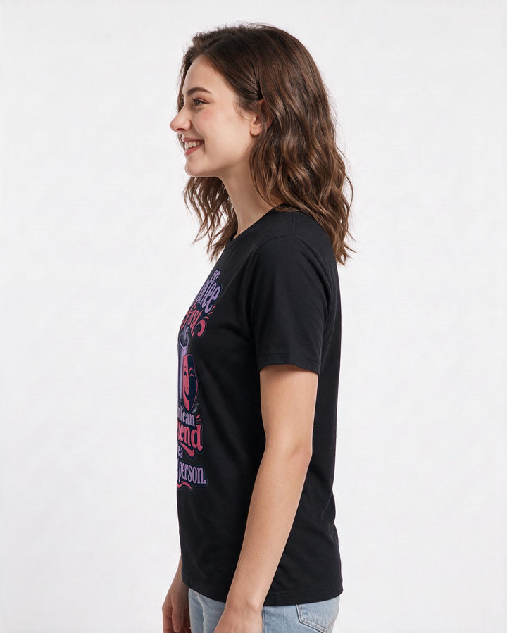 Grandparent Black T-Shirt for Women – Everyday Expression Graphic Tee product image 2