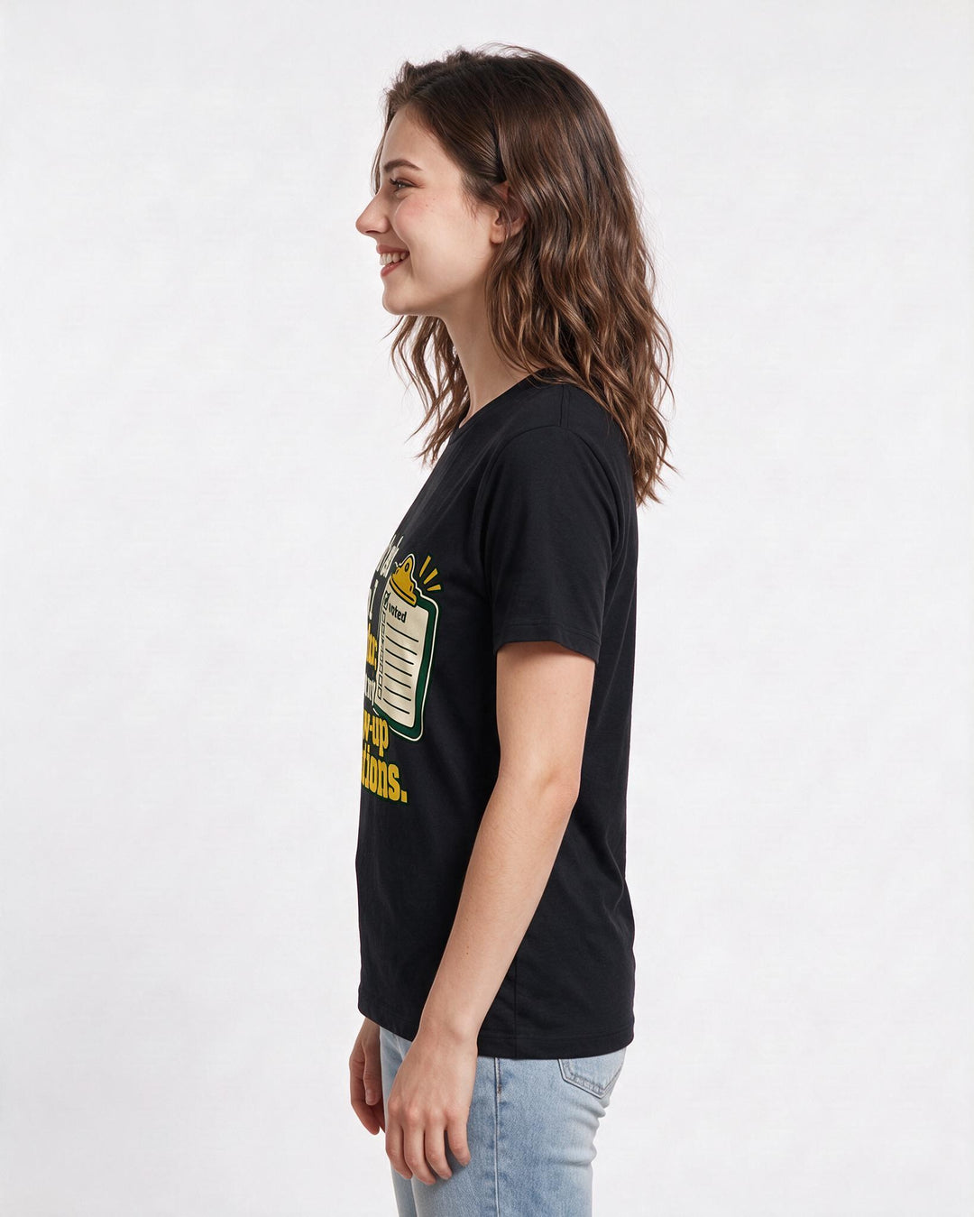 Political Statement Black T-Shirt for Women – Everyday Expression Graphic Tee product image 2