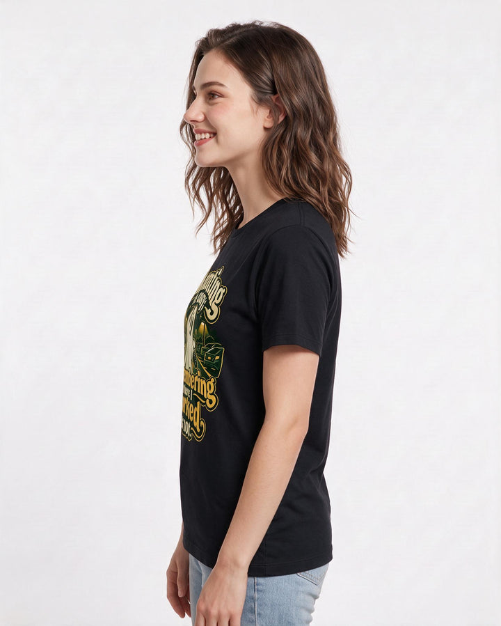 Halloween Black T-Shirt for Women – Halloween Theme Graphic Tee product image 2
