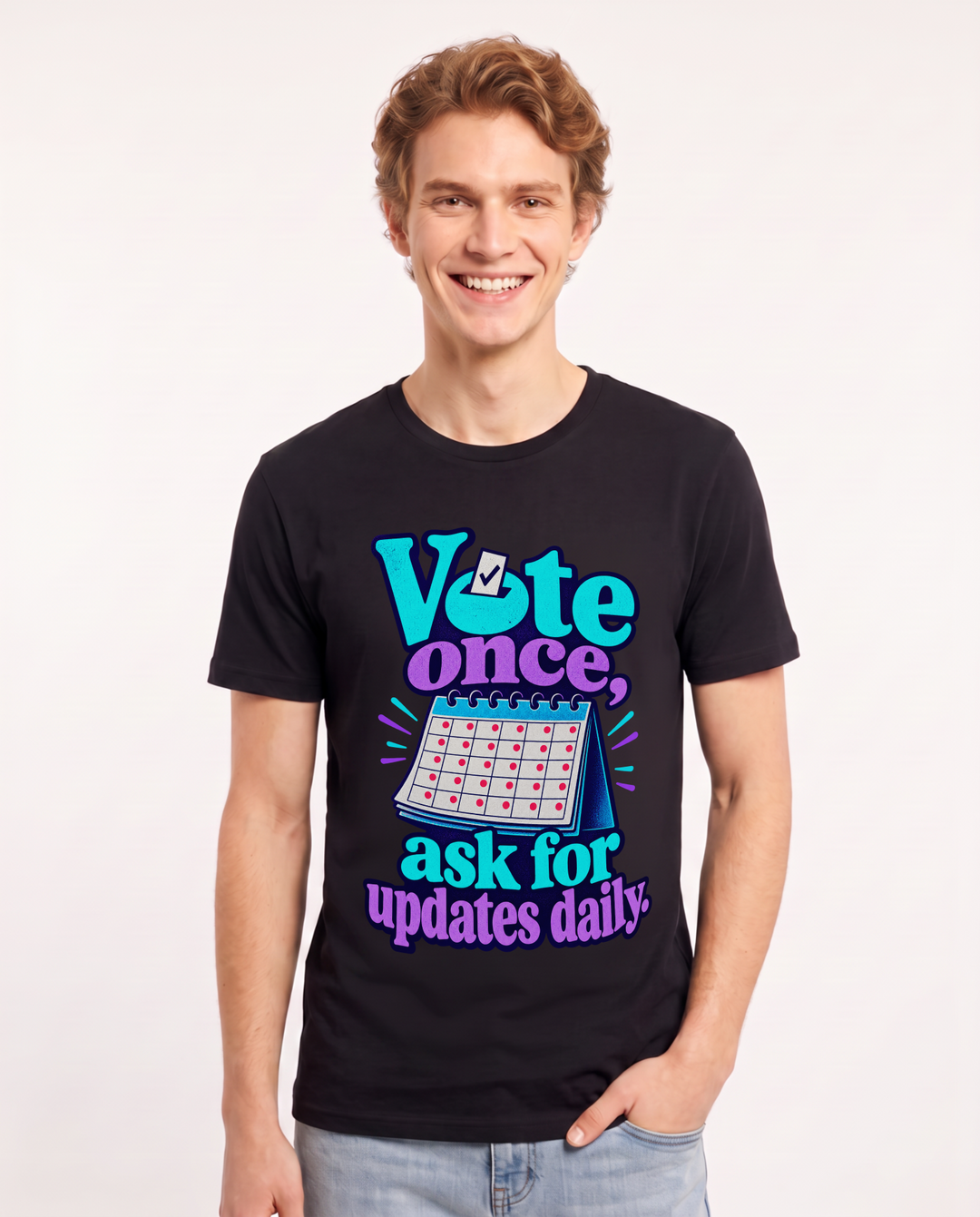 Political Statement Black T-Shirt for Men – Everyday Expression Graphic Tee product image 3