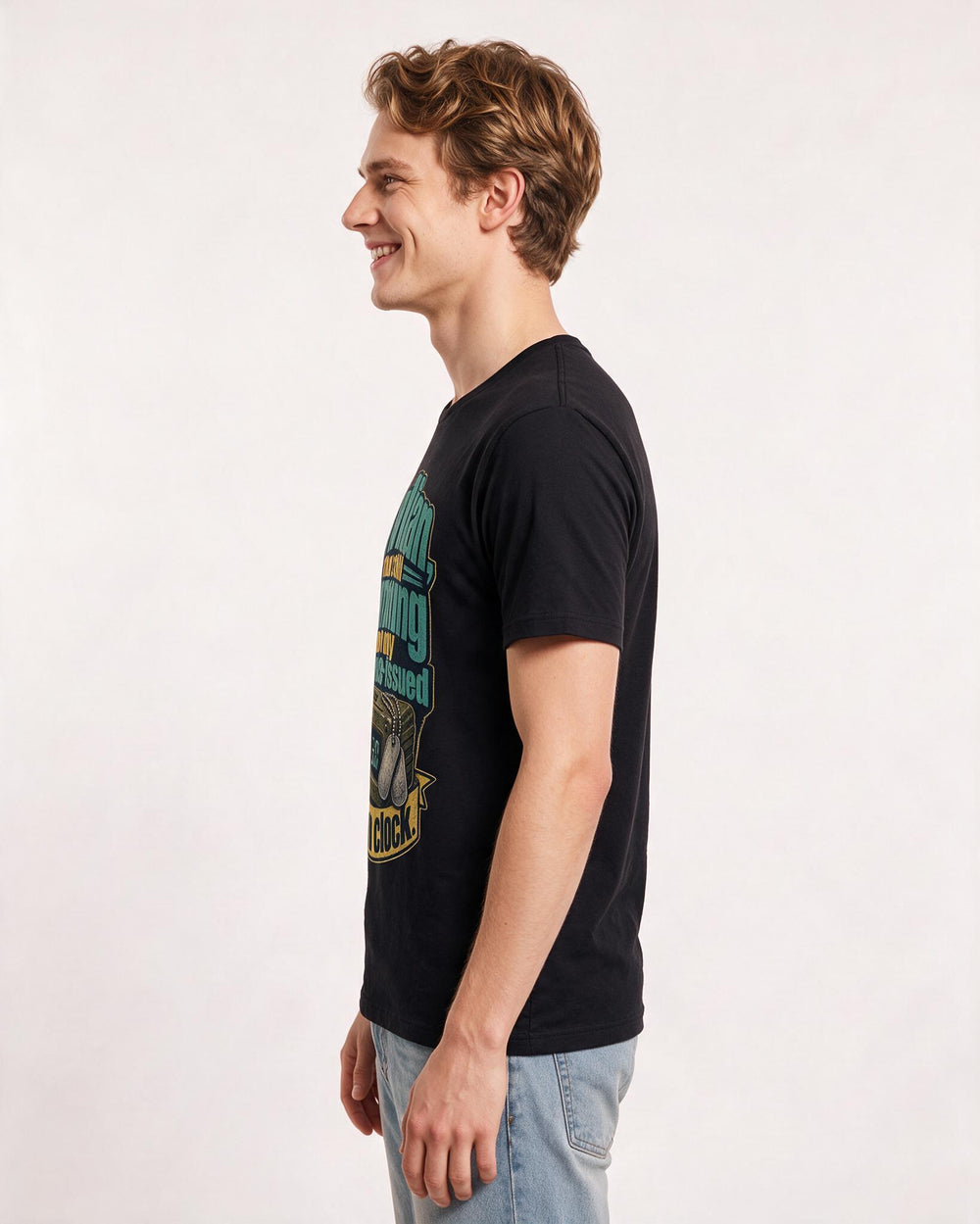 Veteran Black T-Shirt for Men – Everyday Expression Graphic Tee product image 2
