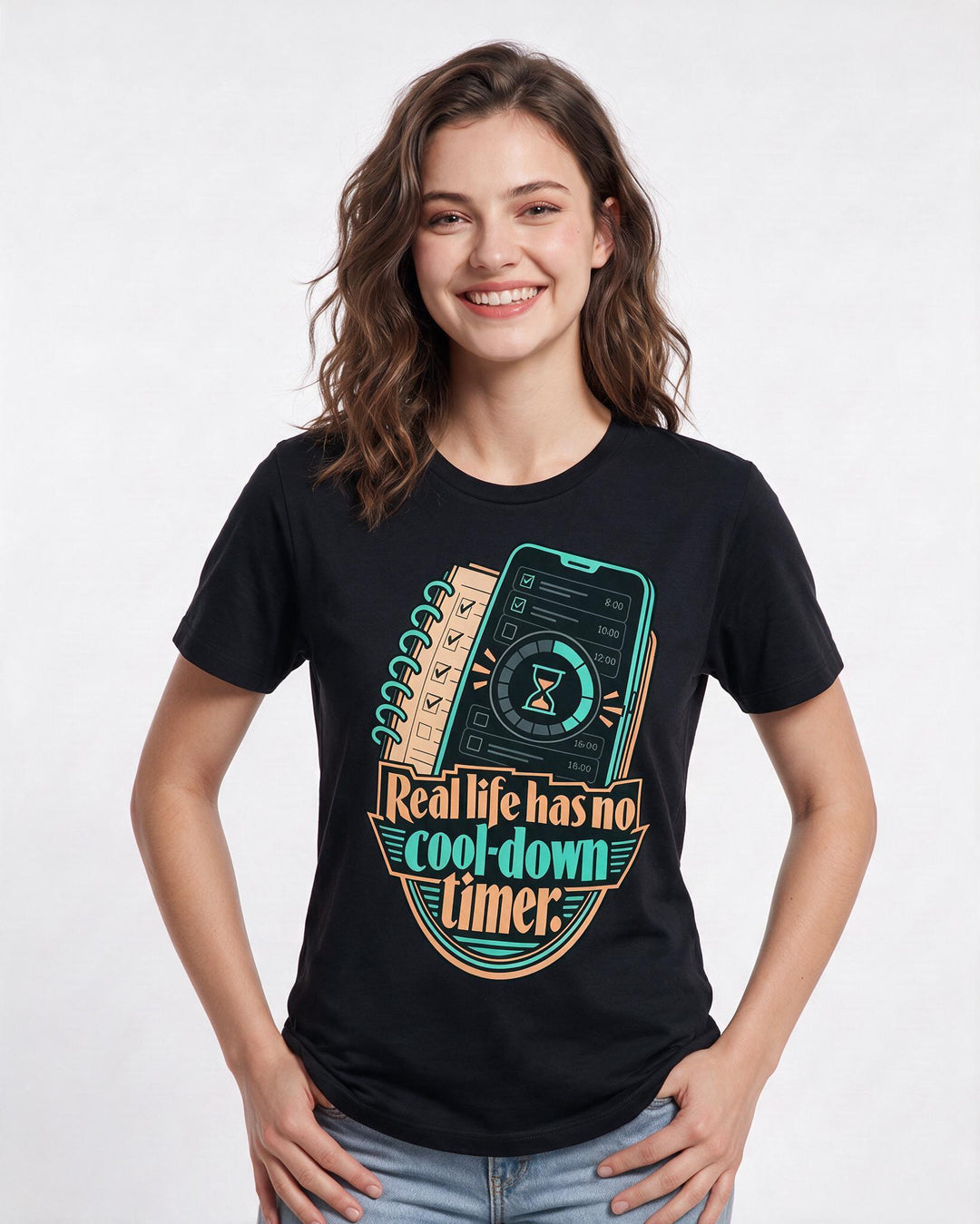Gaming Black T-Shirt for Women – Game Night Graphic Tee product image 1