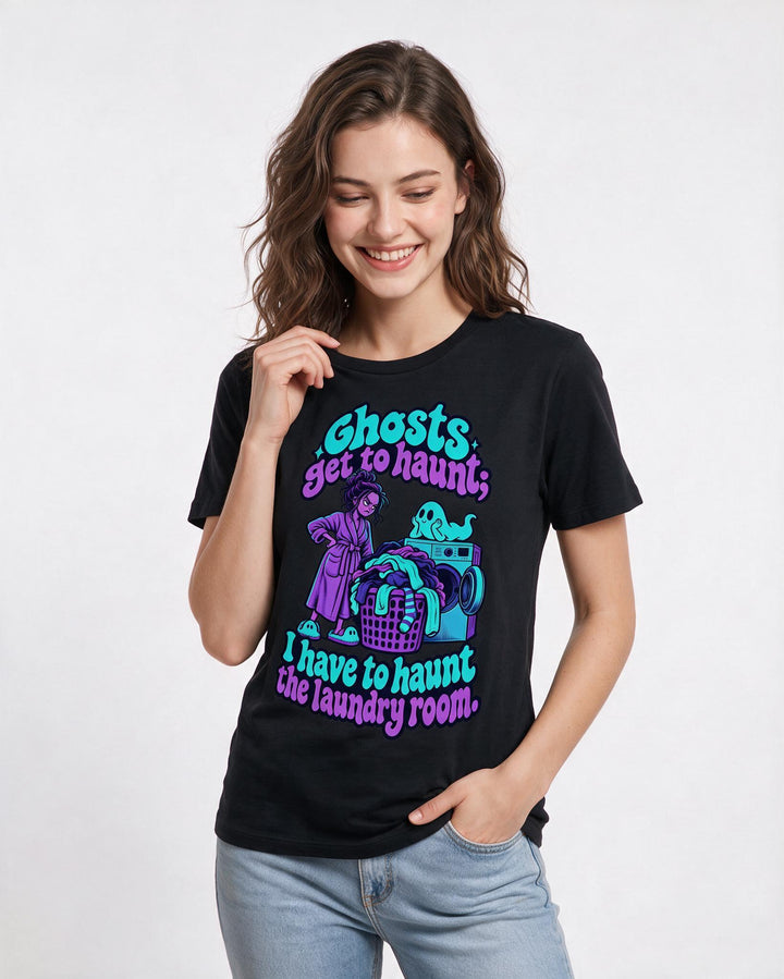 Halloween Black T-Shirt for Women – Halloween Theme Graphic Tee product image 1