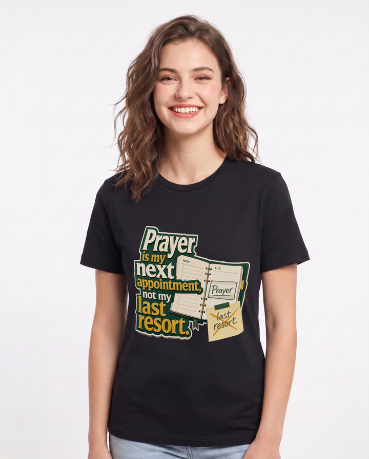 Christian Faith Black T-Shirt for Women – Everyday Expression Graphic Tee product image 3