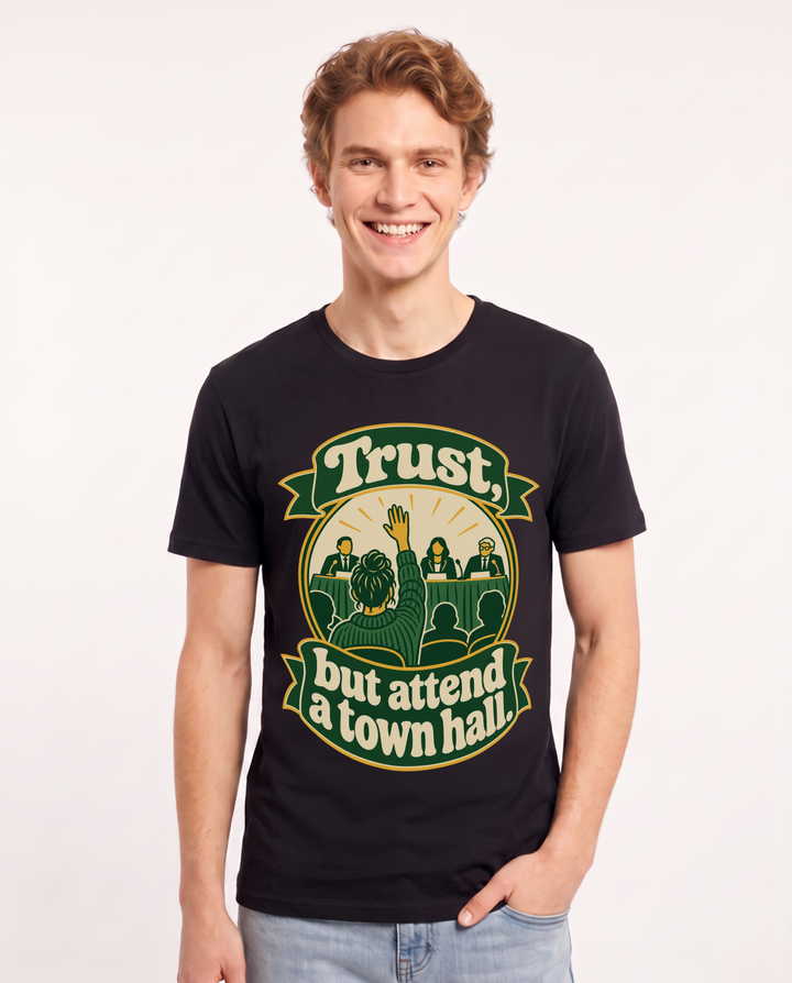 Political Statement Black T-Shirt for Men – Everyday Expression Graphic Tee product image 3